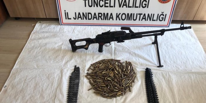 Tunceli'de teröristlere ait silah ve mühimmat ele geçirildi