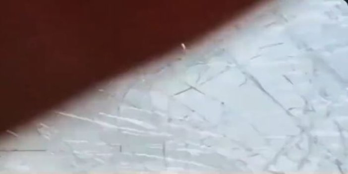 Helikopter orman yerine arabanın camını kırdı