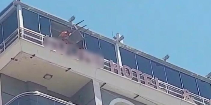 Manisa'da bir saldırgan oteli birbirine kattı