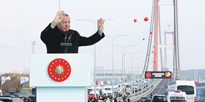 Günlük garantisi 45 bin araç... Erdoğan, Çanakkale’den geçen 14 bin araçla övündü