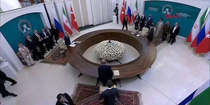 Son dakika... Tahran'daki Türkiye-İran-Rusya zirvesi başladı