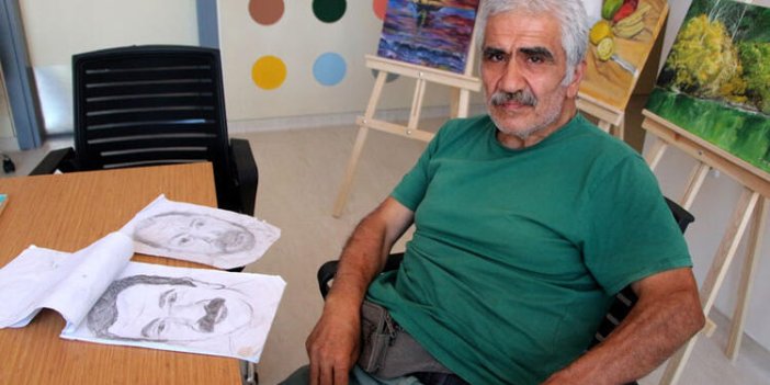 Parkinson hastası emekli doktordu, resim çizerek hayata bağlandı