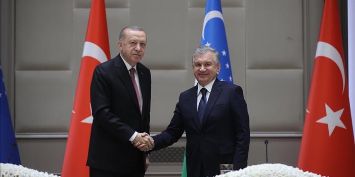 Erdoğan, Özbekistan Cumhurbaşkanı Mirziyoyev ile telefonda görü