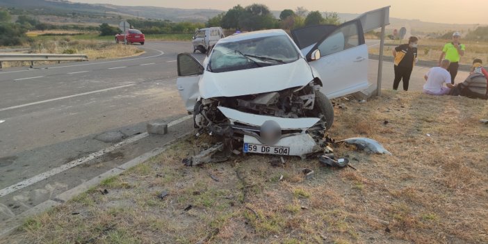 Tekirdağ’da trafik kazası: 5 yaralı