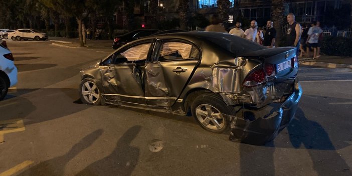 İzmir’de hızını alamayan araç takla attı: 2 yaralı