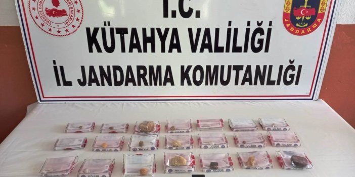 Kütahya'da kaçak elmas operasyonu