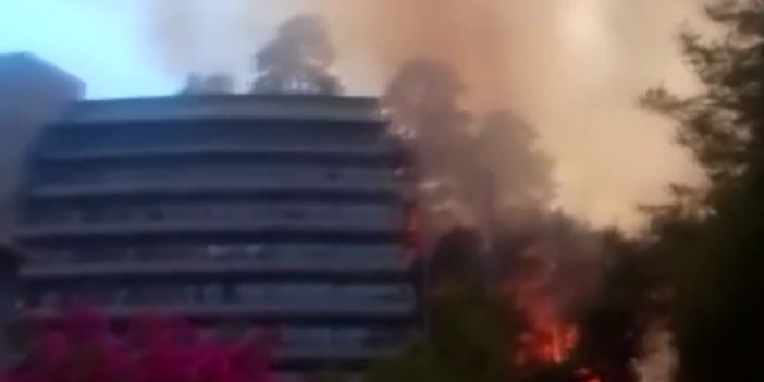 Marmaris'te orman yangını: Alevler otellere sıçradı