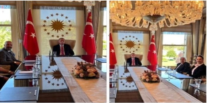 Erdoğan'dan Çankaya'da 'sürpriz' görüşme | Hanedan üyelerini kabul etti