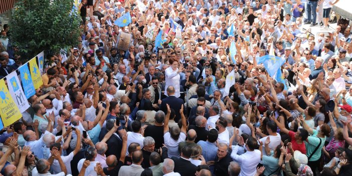 Akşener Kırklareli'nde esnaf ve vatandaşlarla bir araya geldi. Vatandaş anlattı Akşener dinledi