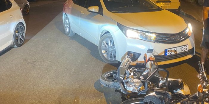 Adıyaman’da otomobil ile motosiklet çarpıştı: 1 yaralı