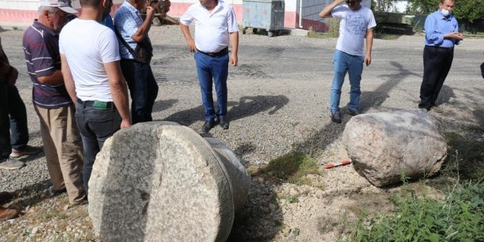 Kayıp tarihi sütunlar ünlü ailenin villasında bulundu