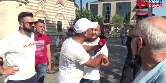 Sokak röportajında muhabire saldıran AKP'li vatandaş: Savcıdan korkmuyorum