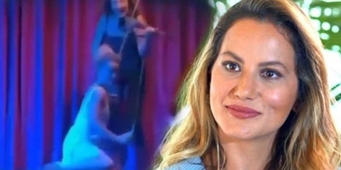 Yıldız Asyalı sahnede keman çalarken fena düştü. ''Kırk yılın başı bir dekolteli dans yapacakken ben''