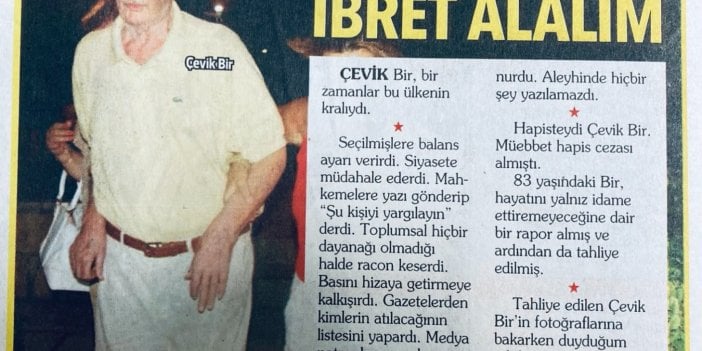 Zafer Arapkirli Çevik Bir'i eleştiren Ahmet Hakan'ı fena yakaladı. Bugünün kudretlilerinin yargılanacağını işaret etti