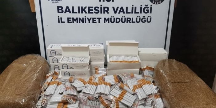 Balıkesir'de kaçak sigara operasyonu