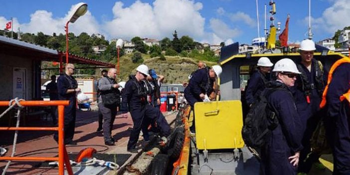 Sarıyer açıklarında bekleyen tahıl yüklü gemilerde denetim başladı