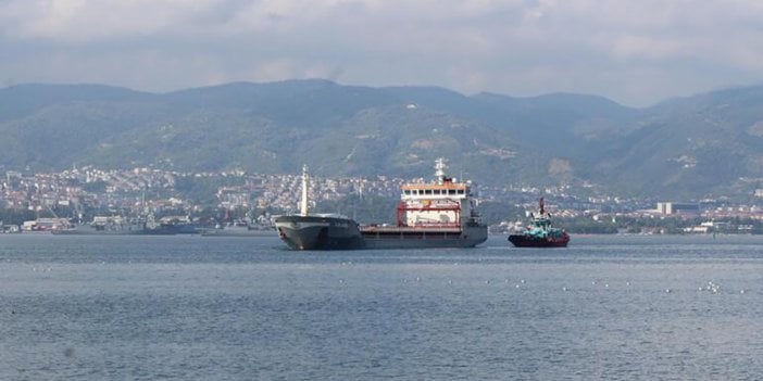 Ukrayna'dan gelen mısır yüklü gemi Kocaeli'ye ulaştı