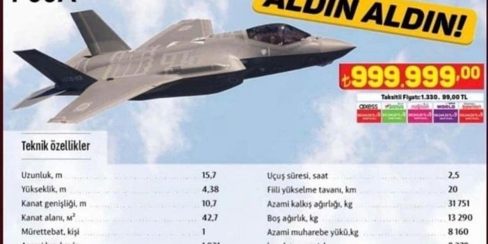 Tekne satan marketi sosyal medya tiye aldı. Psikologdan, yedek stopere, Tesla’dan, F-35’e