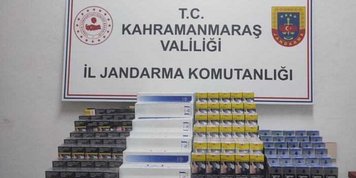 Kahramanmaraş'ta bin 630 paket kaçak sigara ele geçirildi