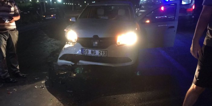 Tekirdağ'da trafik kazası: 1 yaralı