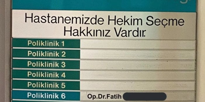 Burası bir devlet hastanesi. Artık hekim seçme hakkınız kalmadı. Gittiler…