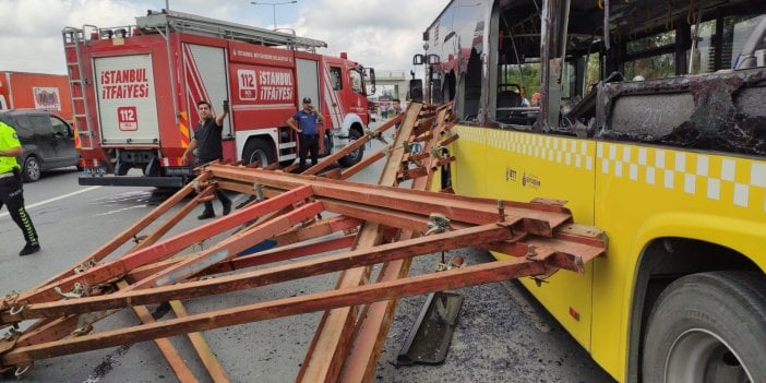 Arnavutköy'de feci kaza