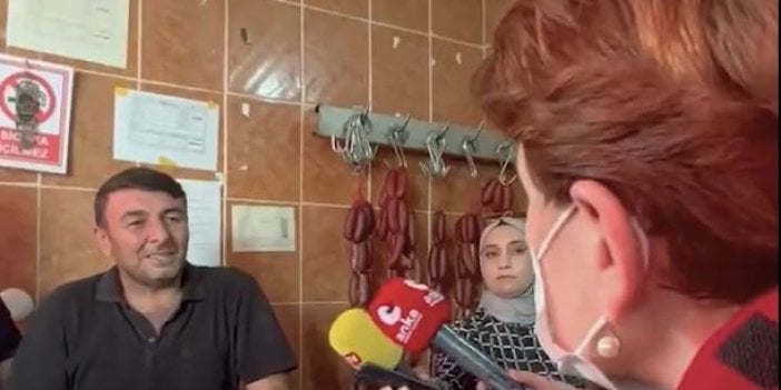 Meral Akşener ekonominin içler acısı halini paylaştı. Sonunda bu da oldu. Kasap dolaba et koyamıyor