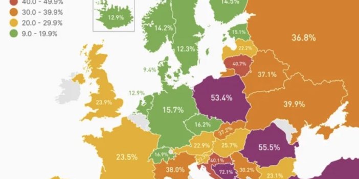 İşte Avrupa'da cehenneme inanma oranı. Listeye Türkiye de dahil. Bu işte bir sakatlık olmalı. En az inananlar en zengin olanlar