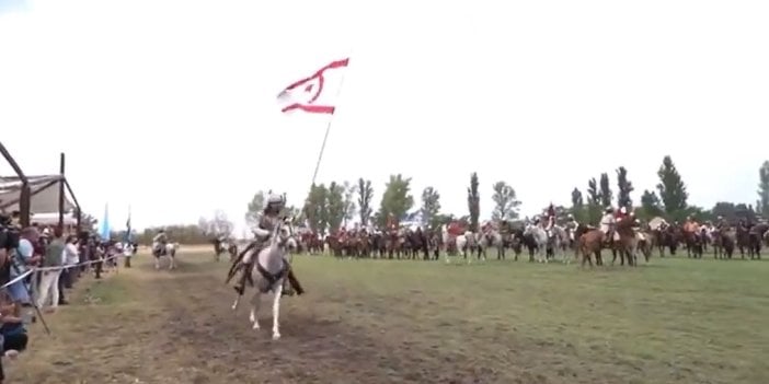 Macaristan'da dev Türk Kurultayı. KKTC bayrağı da açıldı