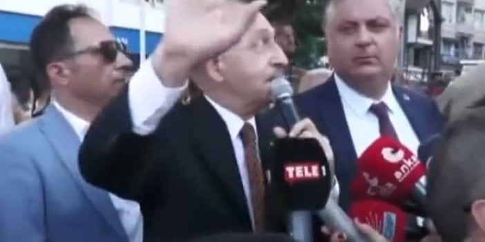 Kılıçdaroğlu'nun Yalova'daki konuşması sırasında pankart provokasyonu