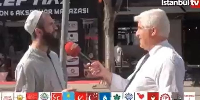 Dört halifeyi bilmeyen sakallı ve cübbeli Erdoğan'ı savundu. Sunucu tecrübeli olunca boyası düştü