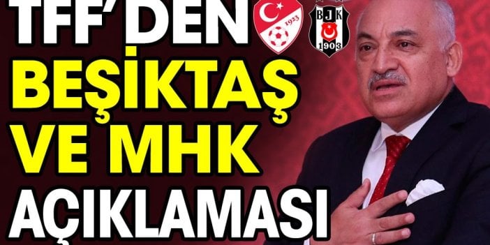 Tepikler gelince Türkiye Futbol Federasyonu Beşiktaş için özel açıklama yaptı