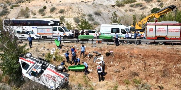 Gaziantep'te feci kaza: 16 ölü