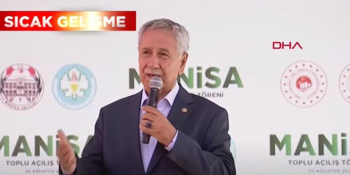 Bülent Arınç yine döndü. Erdoğan'dan önce sahneye çıkıp AKP ve Erdoğan için oy istedi