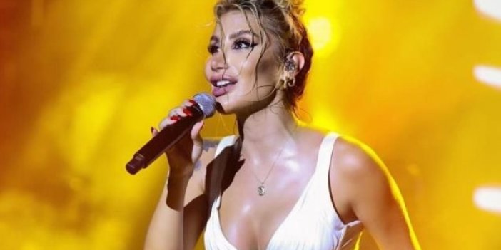 İrem Derici sıcak yüzünden Antalya konserinde zor anlar geçirdi kan ter içinde kaldı