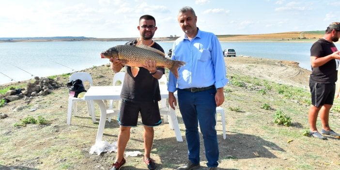 Oltayla 5 kilo balık yakaladı