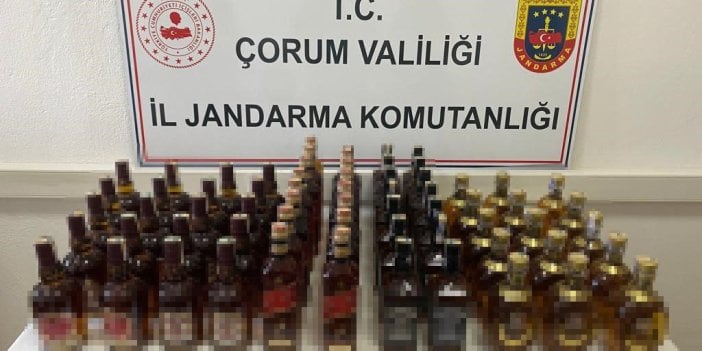 Çorum'da kaçak içki operasyonu