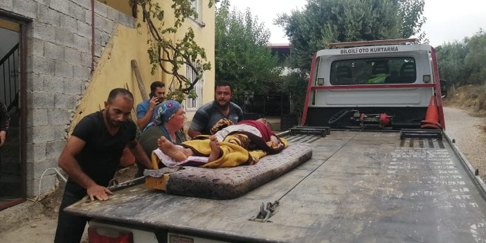 Hani sağlıkta çağ atlanmıştı. Ambulans verilmeyince hasta çekiciyle hastaneye götürüldü