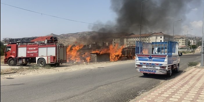 Tüp bomba gibi patladı, marangoz dükkanı küle döndü