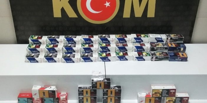 Samsun'da 16 bin 240 dal makaron ele geçirildi