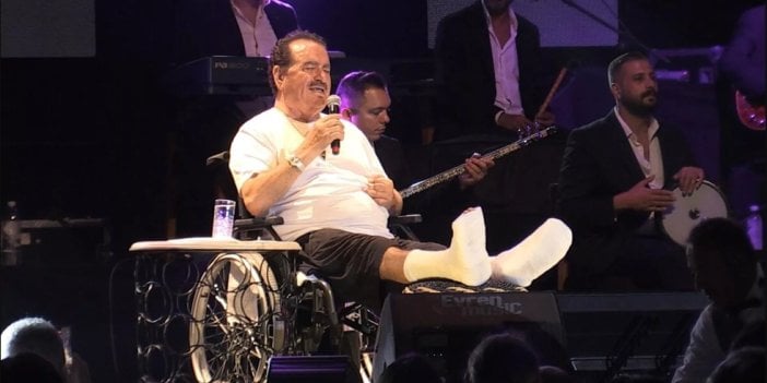 İbrahim Tatlıses, tekerlekli sandalyede iki ayağı alçılı konser verdi: Allah bitti demeden bitmiyor