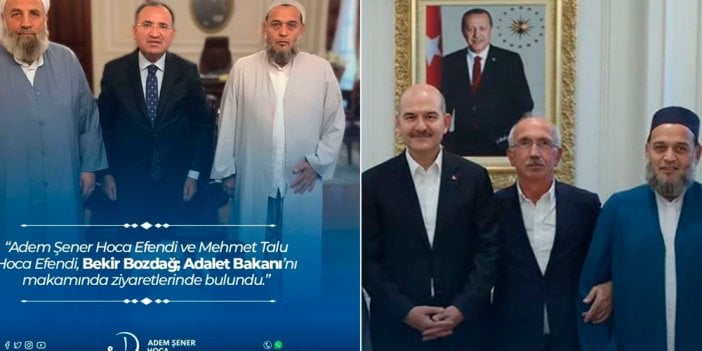 Tarikat liderleri Adalet ve İçişleri bakanlarını makamlarında ziyaret ettiler; hizmetlerini anlatmışlar