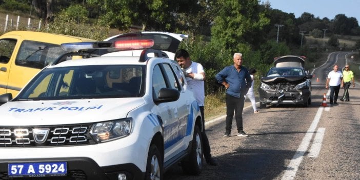 Sinop’ta aracın çarptığı büyükbaş hayvan telef oldu