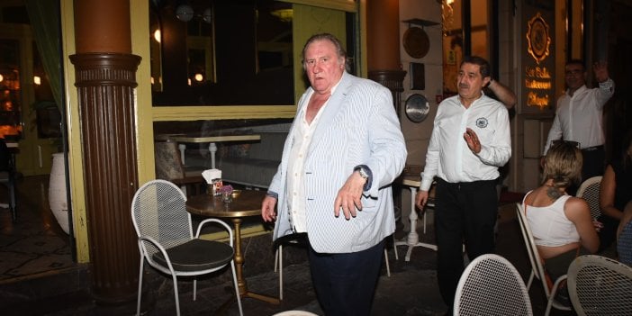 Fransız yıldız İstanbul’da. Gerard Depardieu tüm menüyü yedi