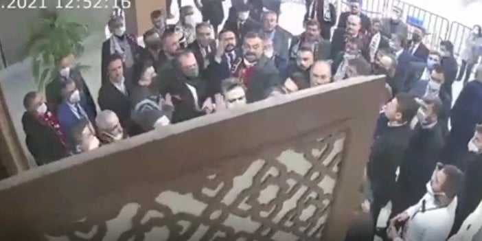 AKP'li Başkanın polise saldırdığı görüntüler ortaya çıktı