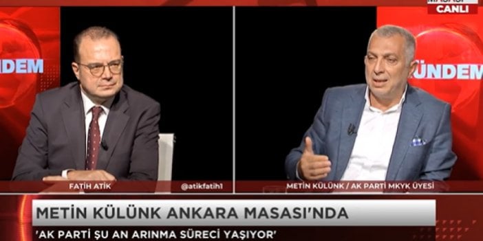 AKP'li Metin Külünk'ten itiraf gibi açıklama: Yolsuzluk iddiaları fırsat, AKP bu arınmayı yapmak zorunda