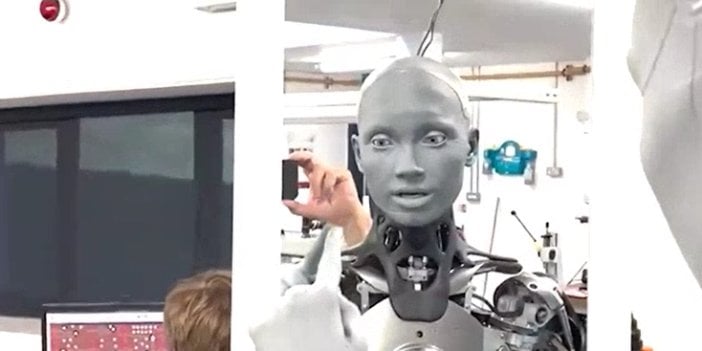 İnsansı robot Ameca'ya yeni mimikler eklendi. O anlar saniye saniye kaydedildi