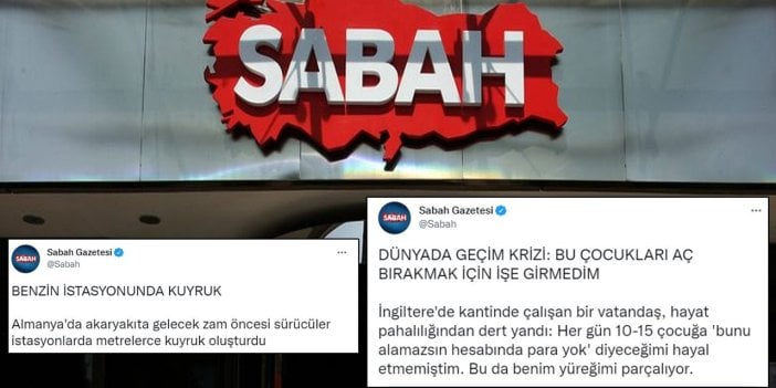 Sabah Gazetesi Türkiye'de geçinemeyen vatandaşların gazını almak için böyle haber yaptı