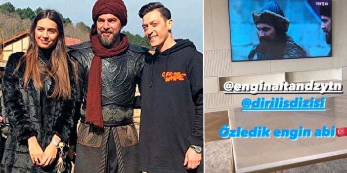 Futbolu unutan Mesut Özil Diriliş Ertuğrul’u unutamıyor. 'Özledik Engin abi'