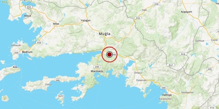 Son dakika haberi:  Muğla'da korkutan deprem